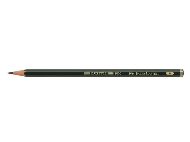 FABER-CASTELL 9000 BLEISTIFT - ZEICHENSTIFT B 1