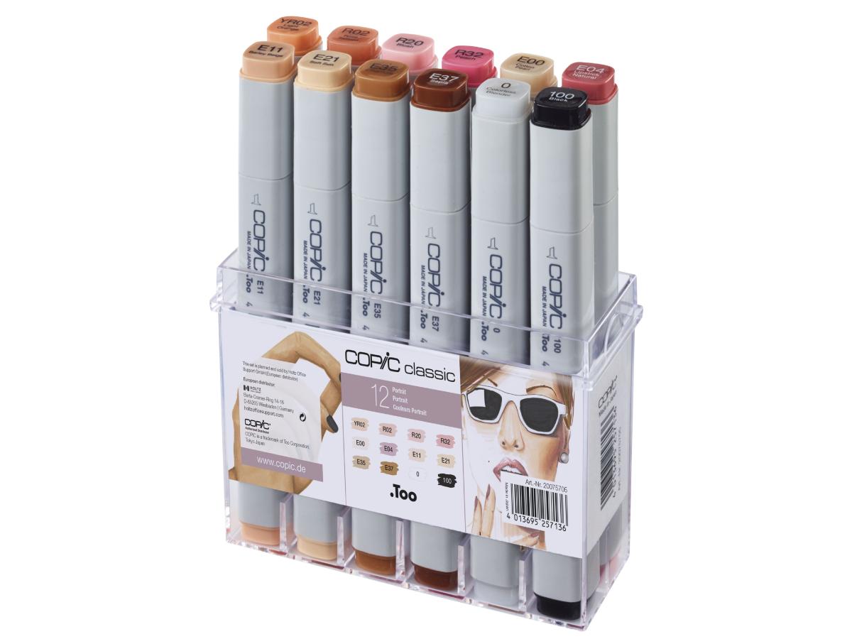 COPIC CLASSIC MARKERSET SKIN TONES 12X 1