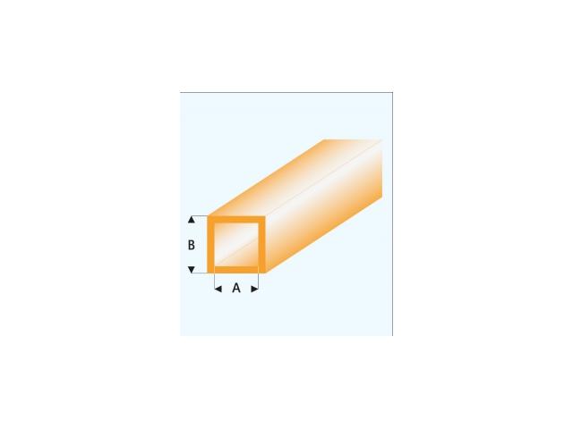 PROFIL VIERKANTROHR GLASKLAR ORANGE (A=)2,0X3,0MM 33CM 433-53/3 1