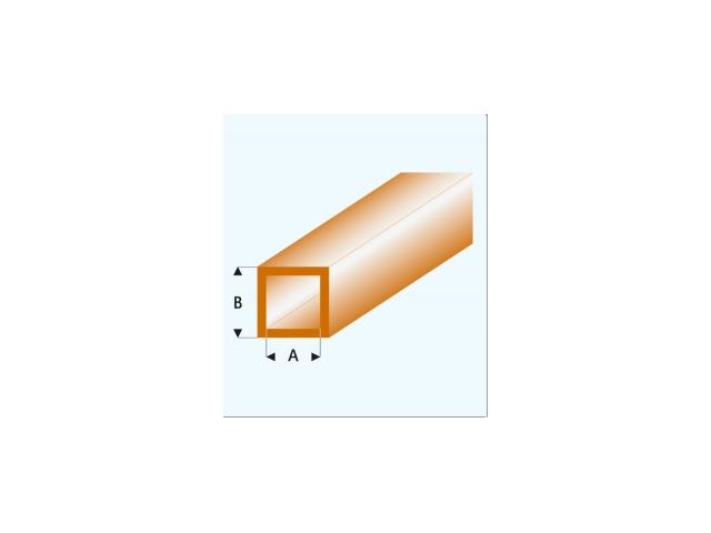 PROFIL VIERKANTROHR GLASKLAR BRAUN (A=)2,0X3,0MM 33CM 435-53/3 1