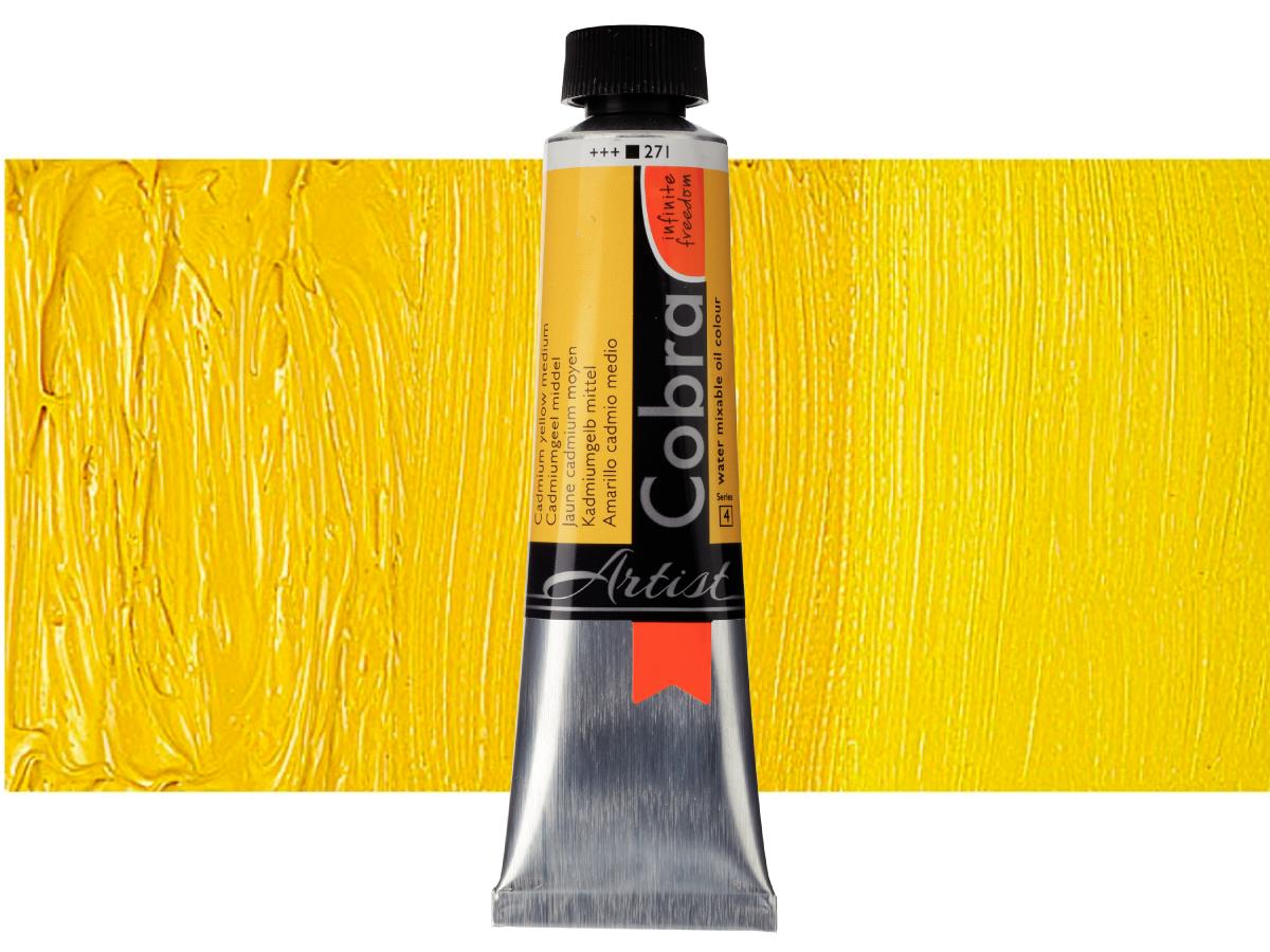 COBRA ARTIST WASSERVERMALBARE ÖLFARBE 40ML 271 KADMIUMGELB MITTEL 1