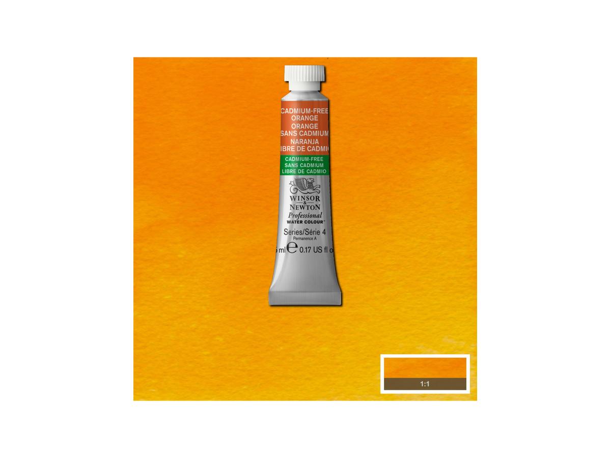 WINSOR & NEWTON AQUARELLFARBE 5ML 089 KADMIUMORANGE 1