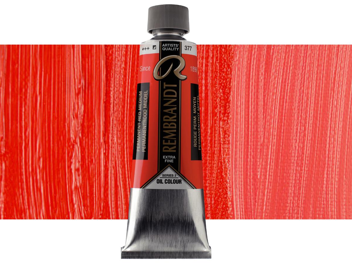 TALENS REMBRANDT ÖLFARBE 150ML PERMANENTROT MITTEL 377 1