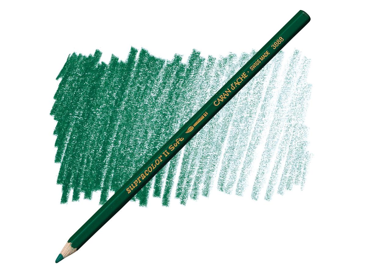 CARAN D'ACHE SUPRACOLOR 229 AQUARELLSTIFT DUNKELGRÜN 1