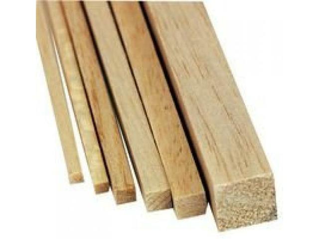 BALSA HOLZ VIERECKIG 6X6MM 1METER IBL 6X6 1