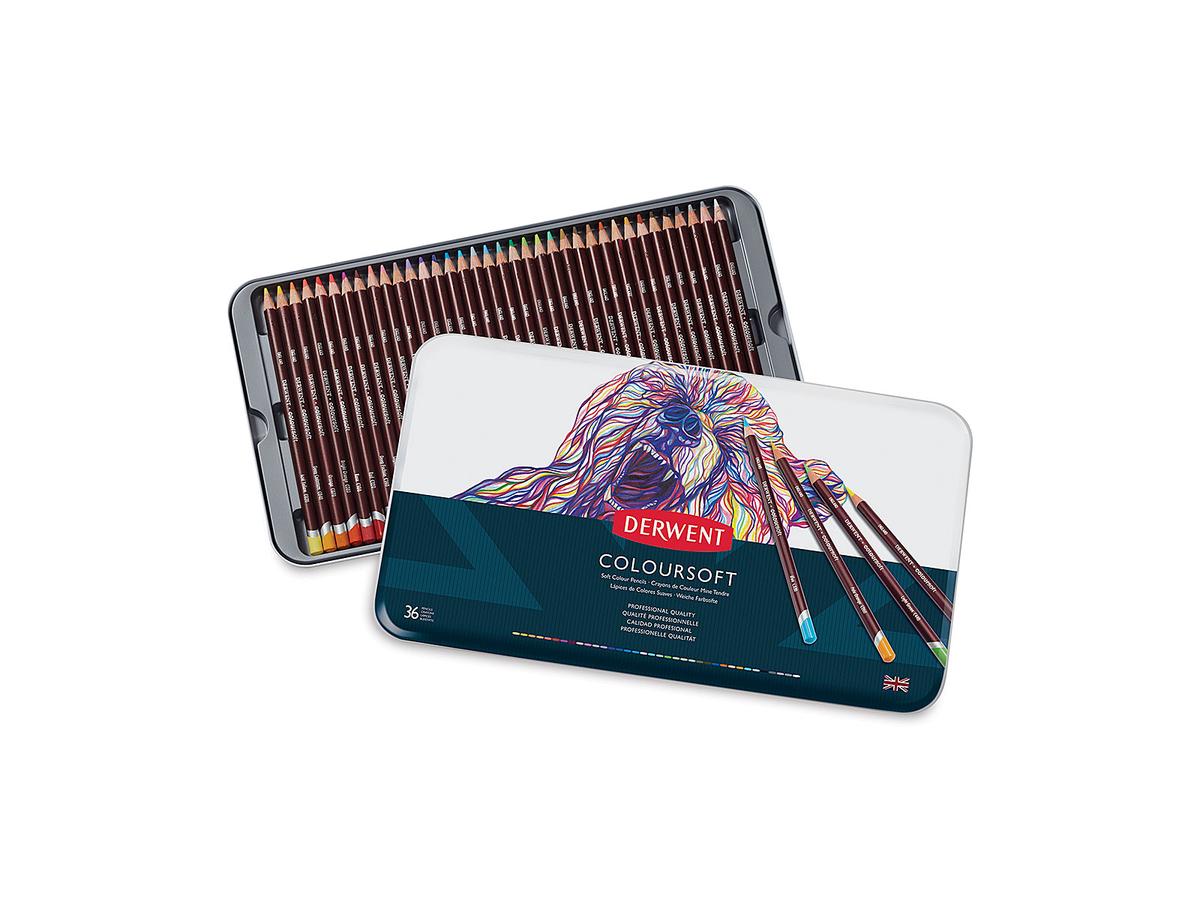 DERWENT COLOURSOFT BUNTSTIFTE 36ER METALLKASTEN 1