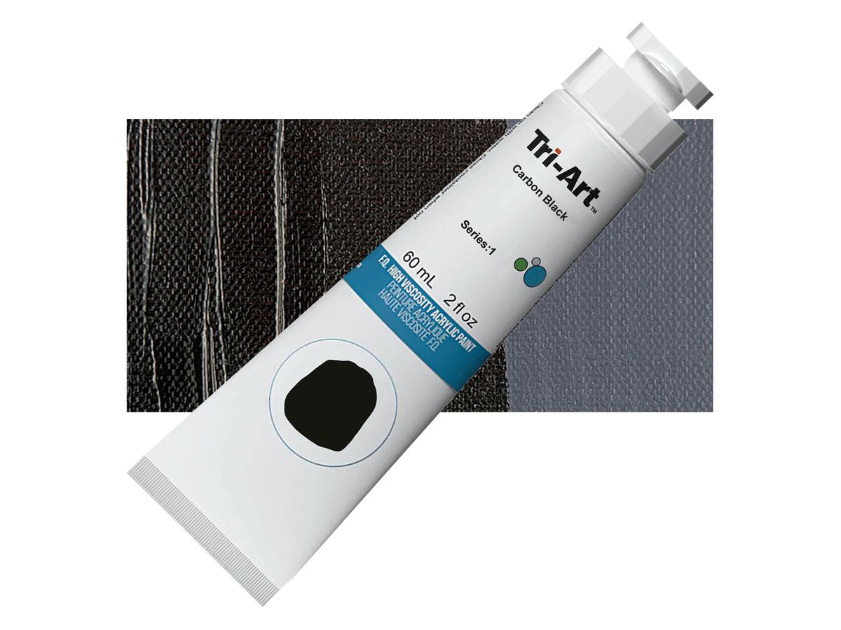 TRI-ART ACRYLFARBE 60ML S1 CARBONSCHWARZ 1