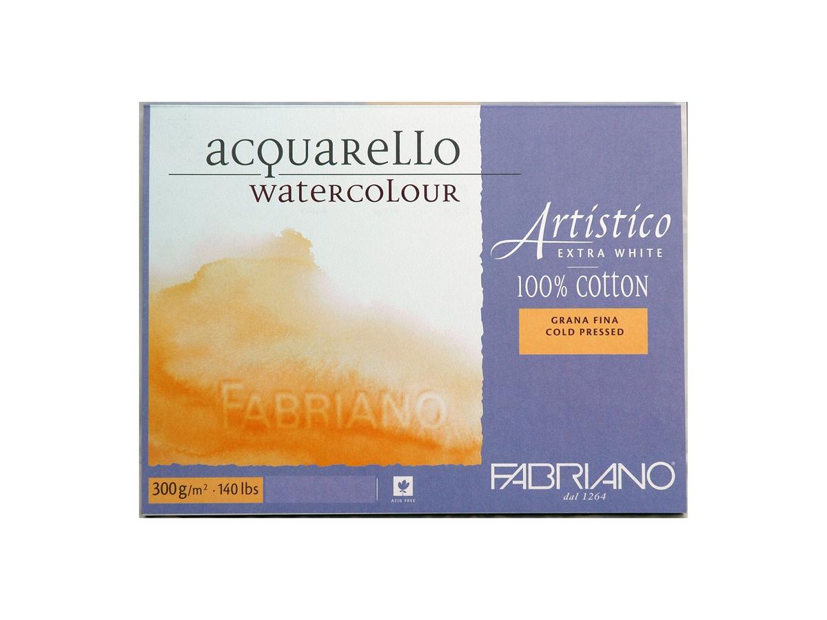 FABRIANO ARTISTICO AQUARELLBLOCK 12,5x18CM GRAIN FIN T. WEIß 1