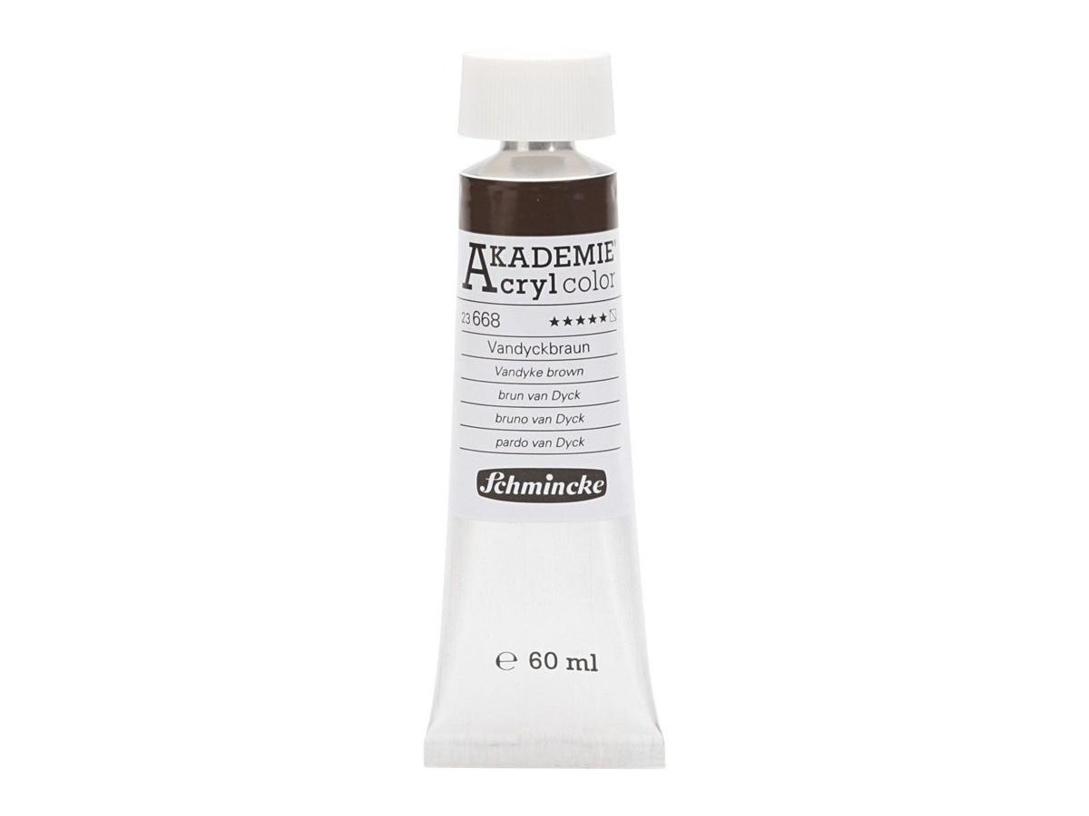 SCHMINCKE AKADEMIE ACRYL COLOR 60ML S1 668 VANDYCKBRAUN 1