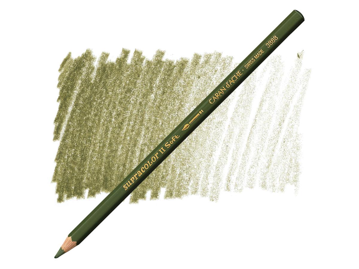 CARAN D'ACHE SUPRACOLOR 019 AQUARELLSTIFT OLIVSCHWARZ 1