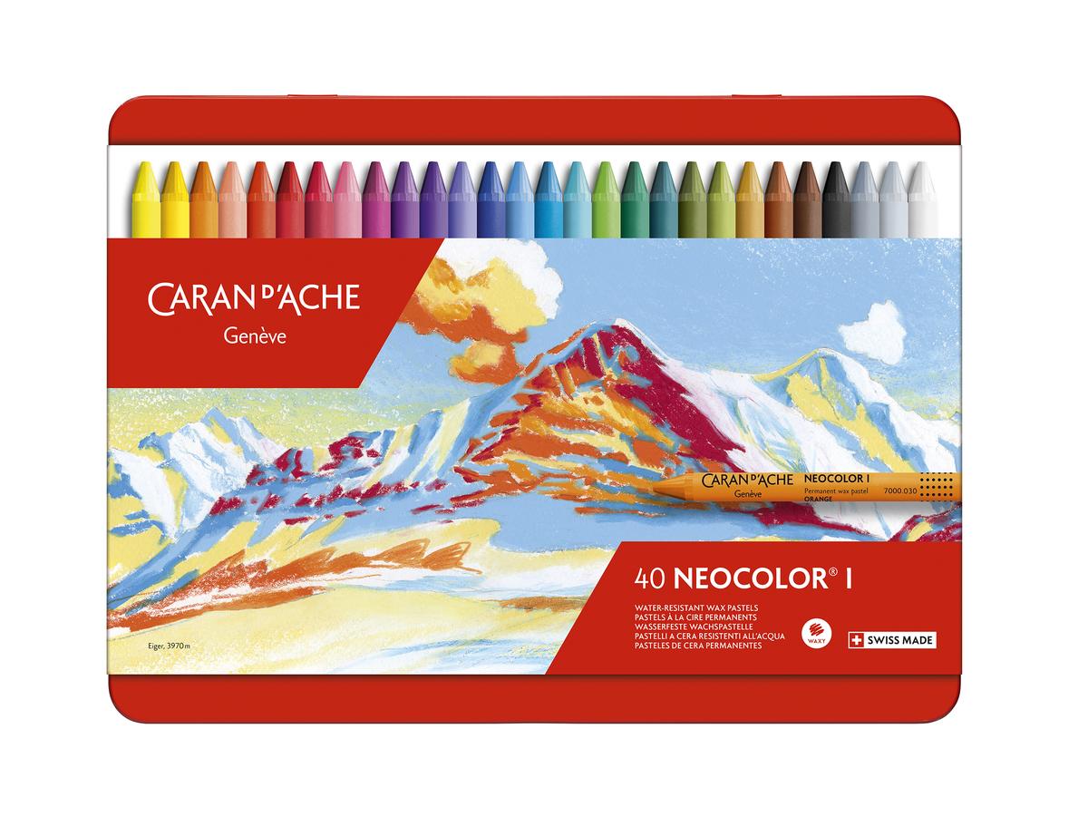 CARAN D'ACHE NEOCOLOR I WACHS PASTELLE 40 STÜCK 1