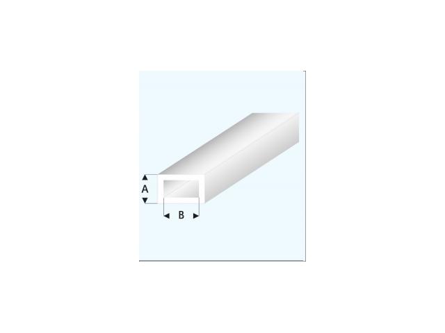 PROFIEL GLASHELDER BUIS WIT (A=)2,0X4,0MM 33CM 439-53/3 1