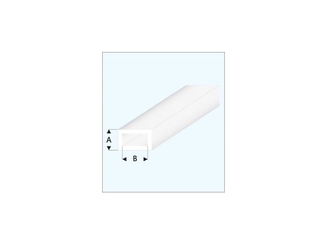PROFIL VIERKANTROHR GLASKLAR TRANSPARENT (A=)2,0X4,0MM 33CM 438-53/3 1