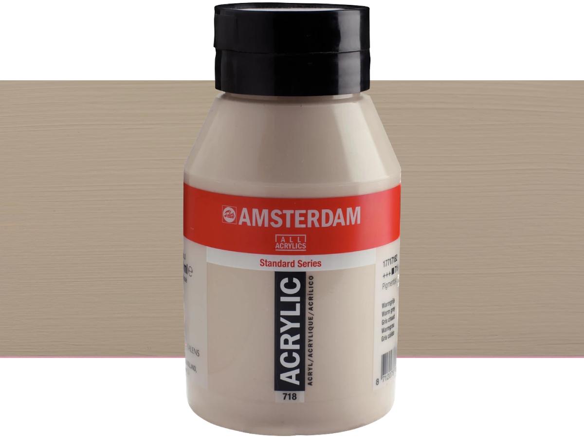 TALENS AMSTERDAM STANDARD ACRYL 1LTR 718 WARMGRAU 1