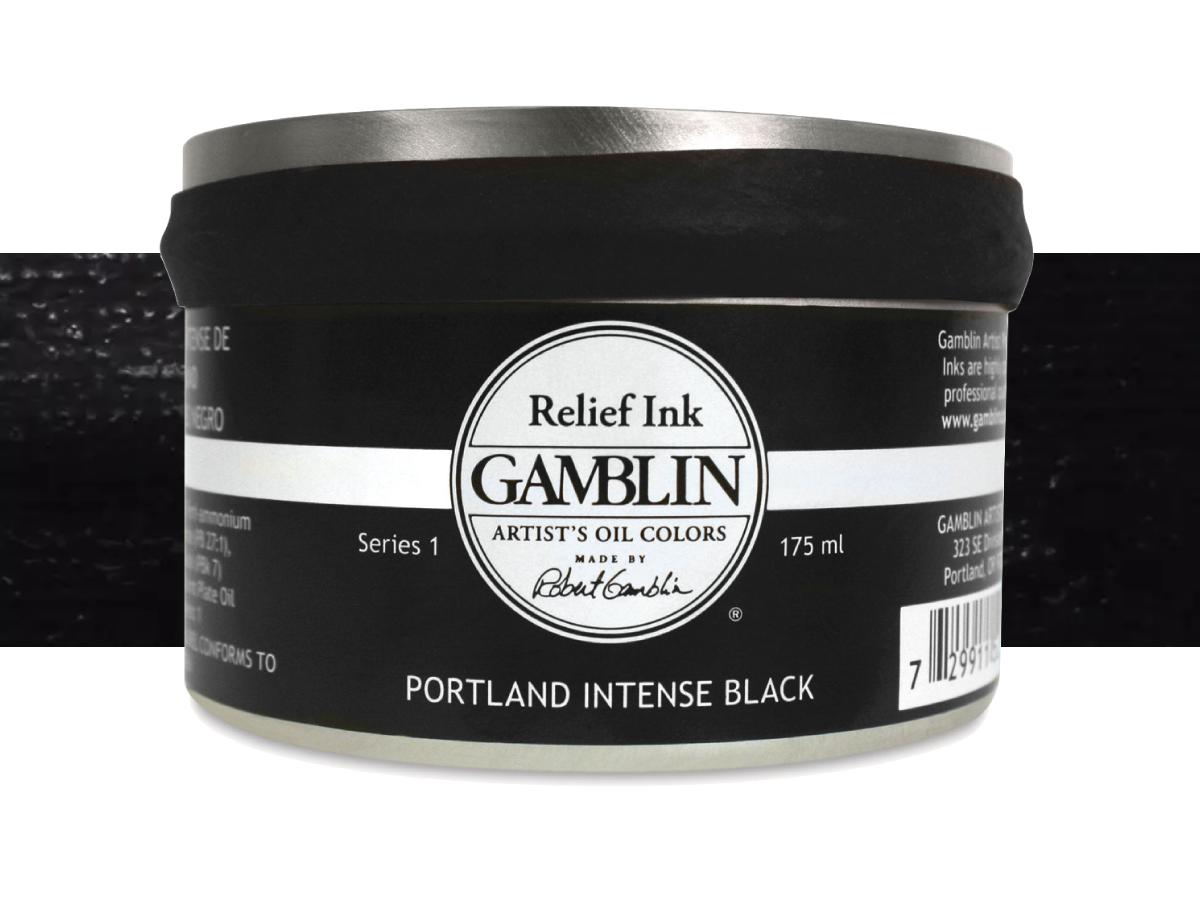 GAMBLIN RELIEF INK 175ML S1 R2008 PORTLAND INTENSE BLACK 1