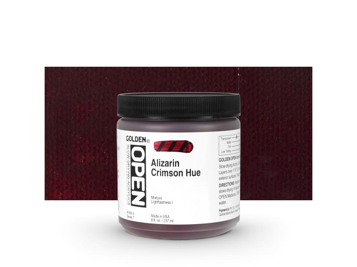 GOLDEN OPEN ACRYLIC 237ML 7450 S7 OPEN ALIZARIN CRIMSON HUE 1