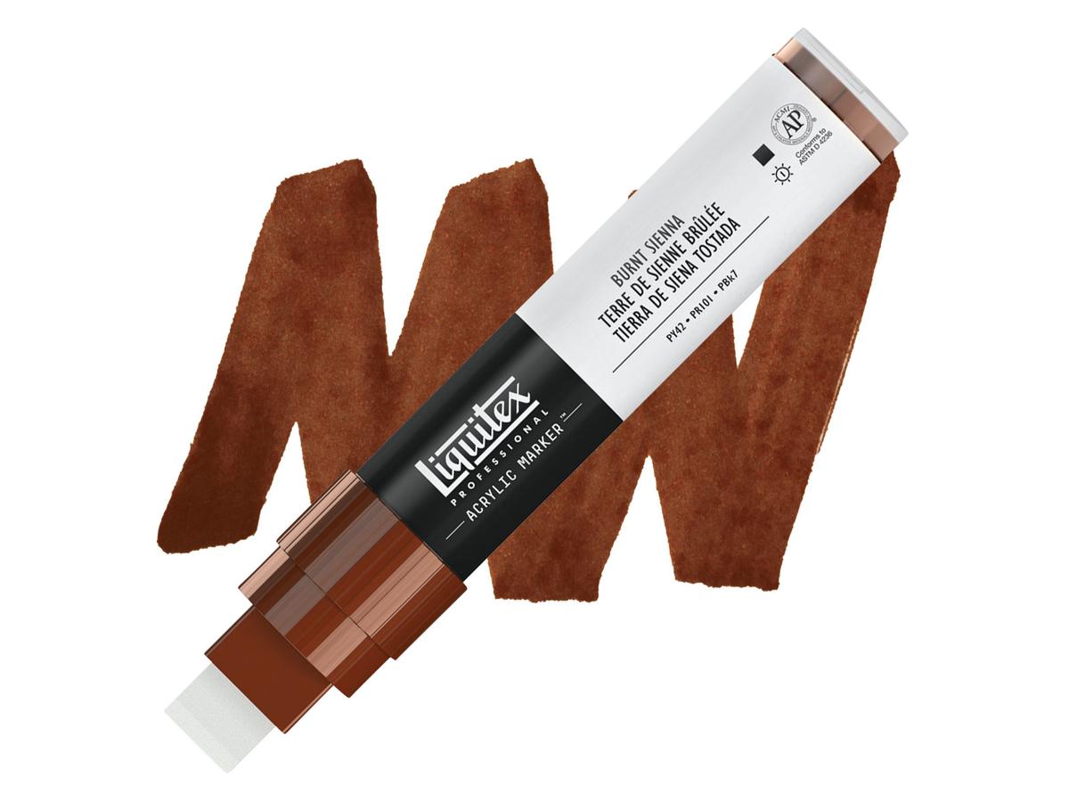 LIQUITEX ACRYL MARKER 0127 15MM BURNT SIENNA 1