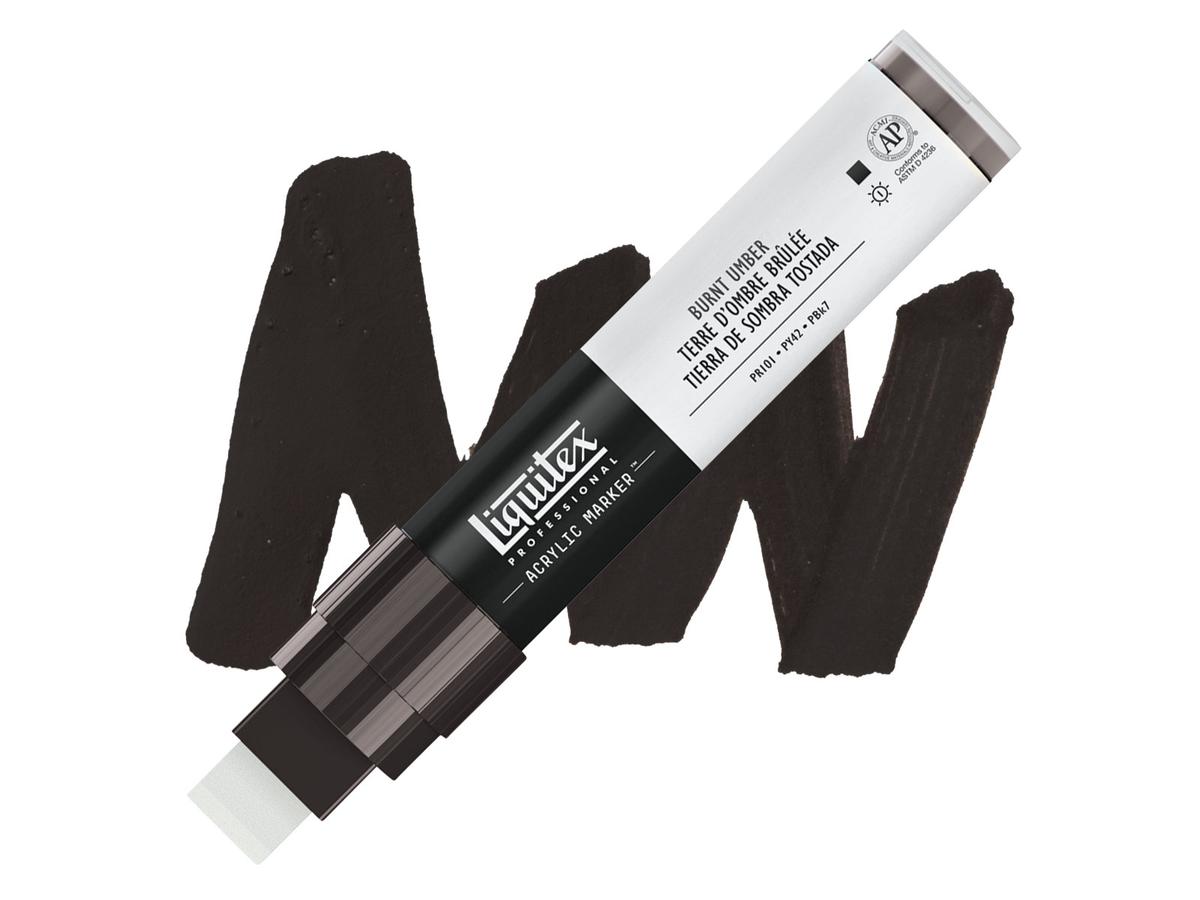 LIQUITEX ACRYL MARKER 0128 15MM BURNT UMBER 1