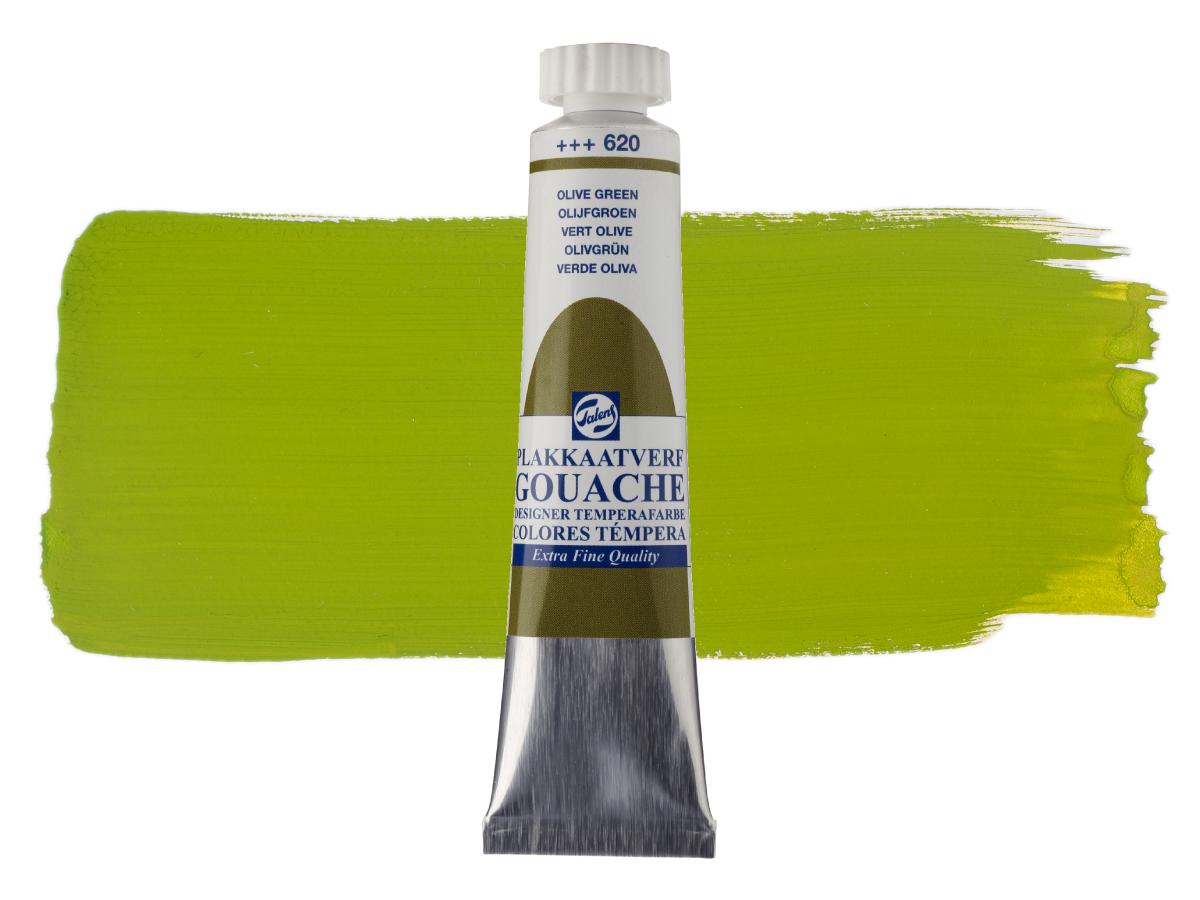 TALENS GOUACHE EXTRA FINE 20ML OLIVGRÜN 620 1