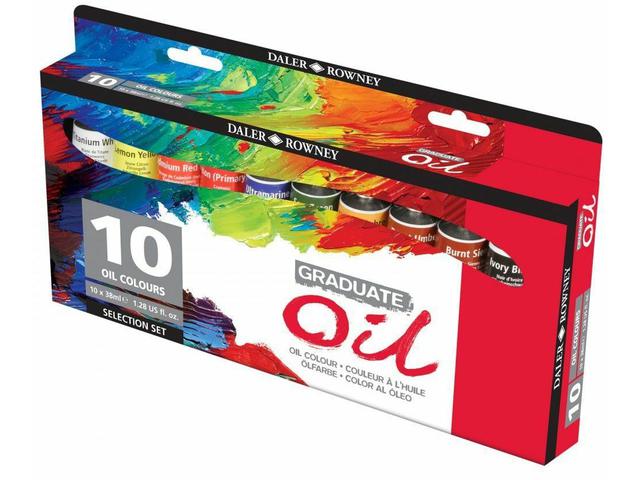 DALER ROWNEY GRADUATE ÖLFARBENSET 10 x 38ML 1