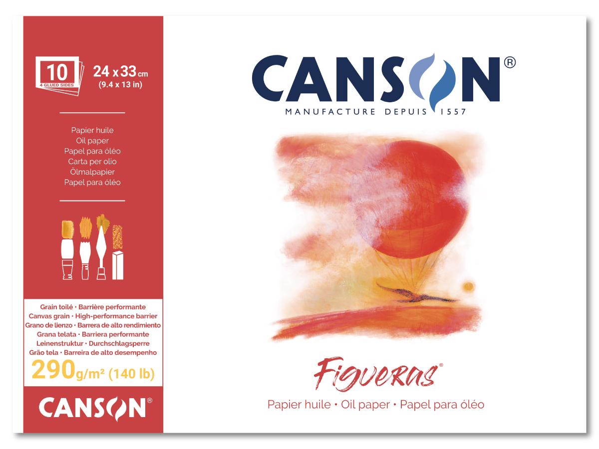 CANSON FIGUERAS ÖLMALPAPIER BLOCK 24X33CM 290GRAM 1