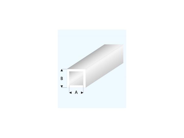 PROFIEL GLASHELDER BUIS WIT (A=)3,0X4,0MM 33CM 431-55/3 1