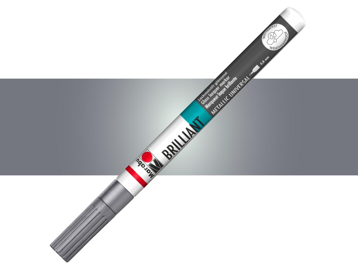MARABU BRILLIANT PAINTER 0,8MM 082 SILBER 1