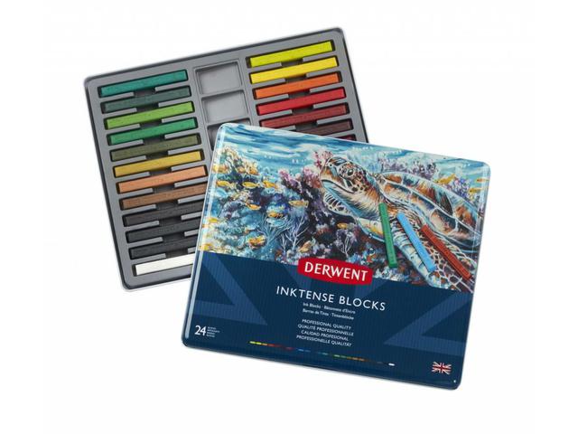 DERWENT INKTENSE BLOCK AQUARELL 24 FARBEN 1
