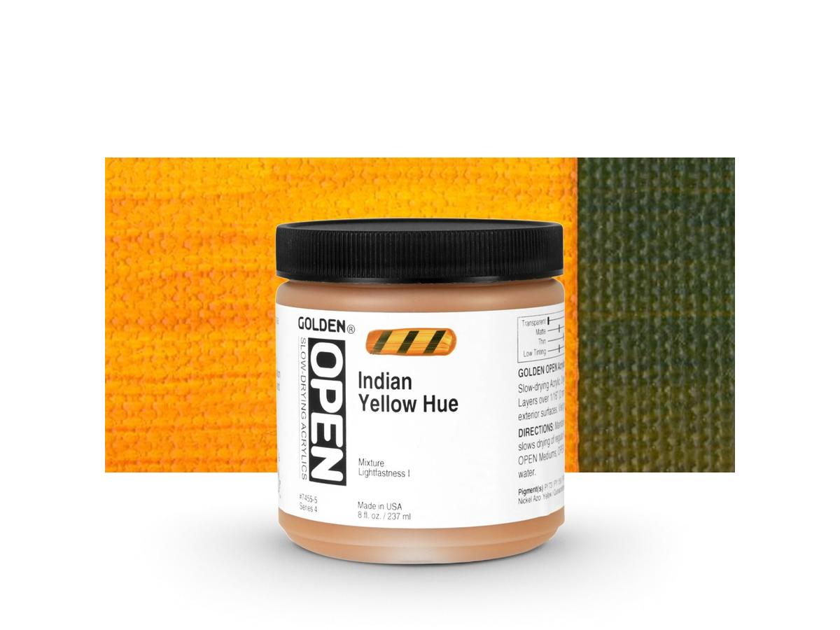 GOLDEN OPEN ACRYLIC 237ML 7455 S4 OPEN INDIAN YELLOW HUE 1