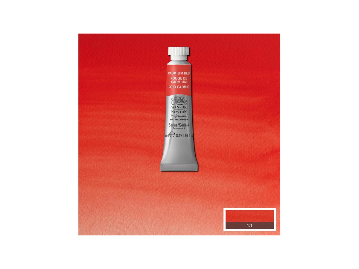 WINSOR & NEWTON AQUARELLFARBE 5ML 094 KADMIUMROT 1