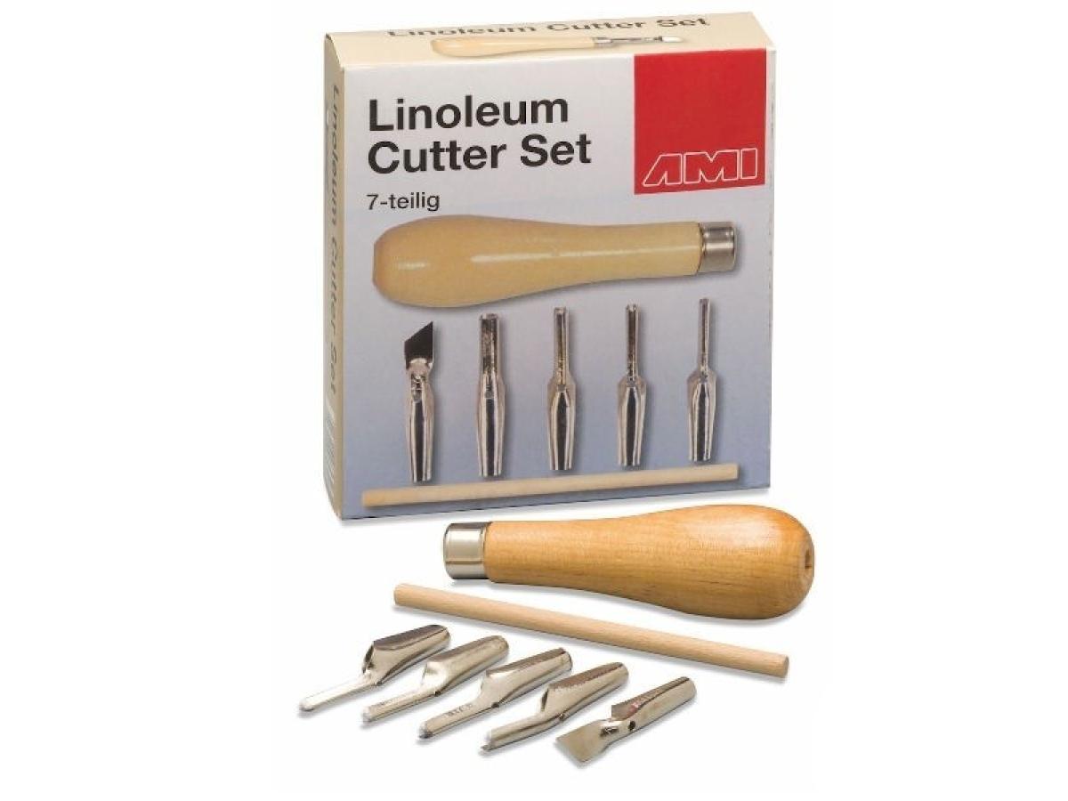AMI LINOLSCHNITT KLINGENHALTER MIT 5 KLINGEN 1