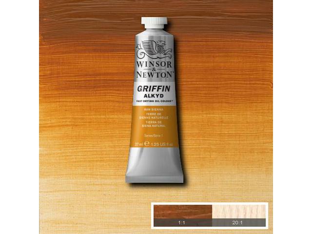 WINSOR & NEWTON GRIFFIN ALKYD 37ML S1 552 RAW SIENNA 1