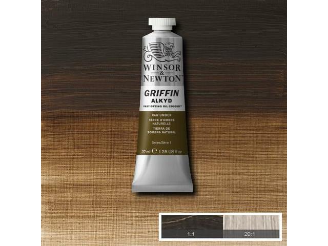 WINSOR & NEWTON GRIFFIN ALKYD 37ML S1 554 RAW UMBER 1