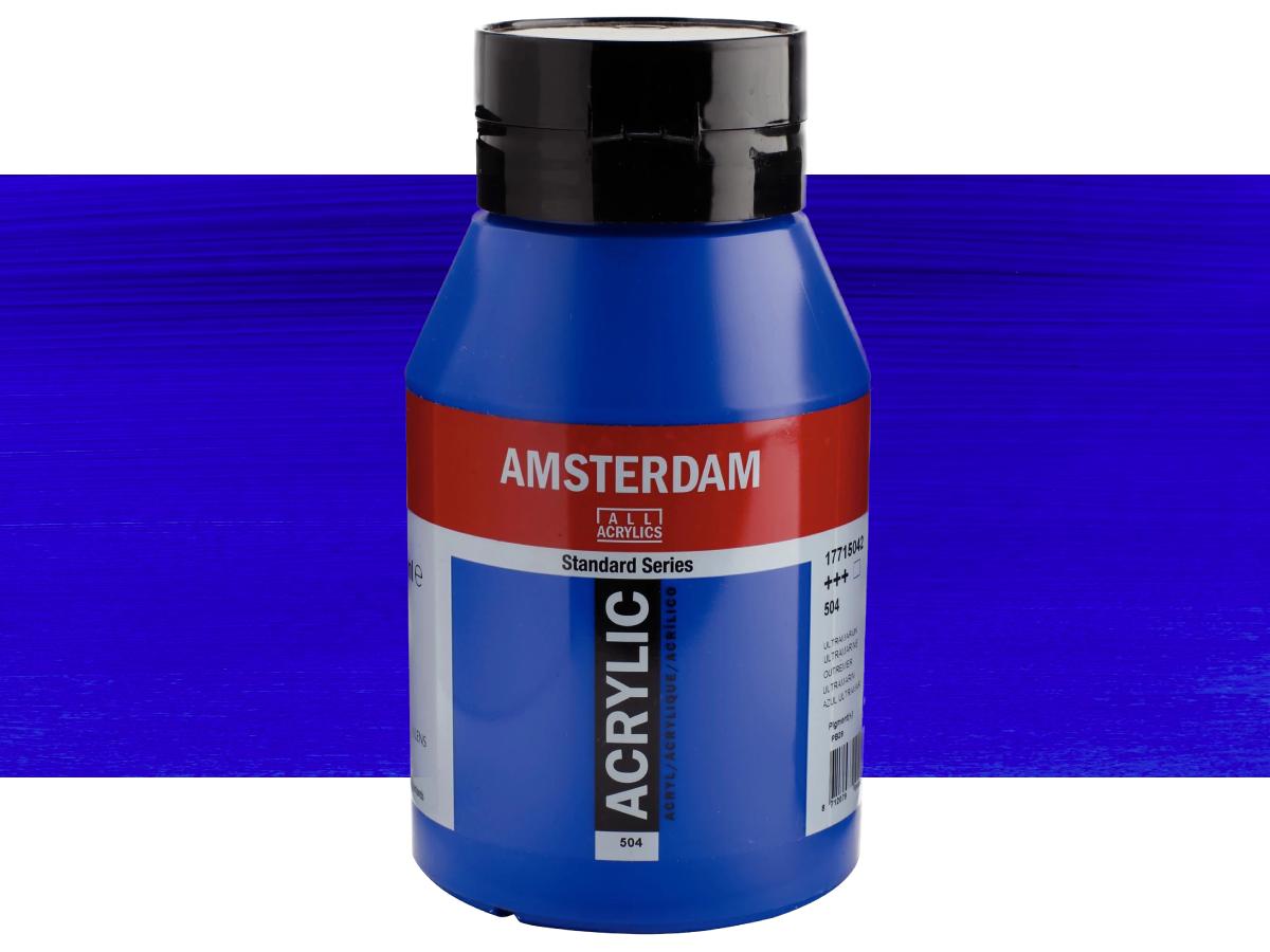 TALENS AMSTERDAM STANDARD ACRYL 1LTR 504 ULTRAMARIN 1