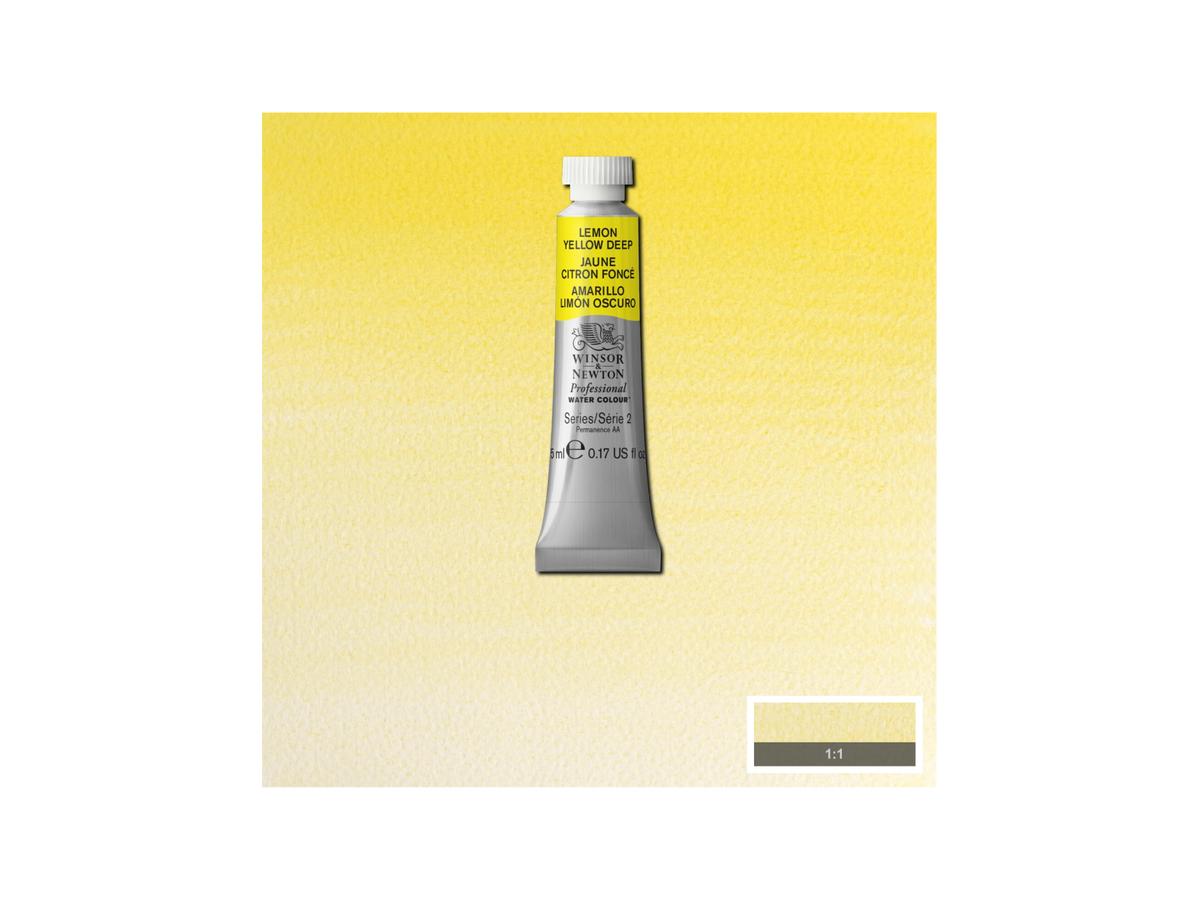 WINSOR & NEWTON AQUARELLFARBE 5ML 348 ZITRONENGELB DKL. 1