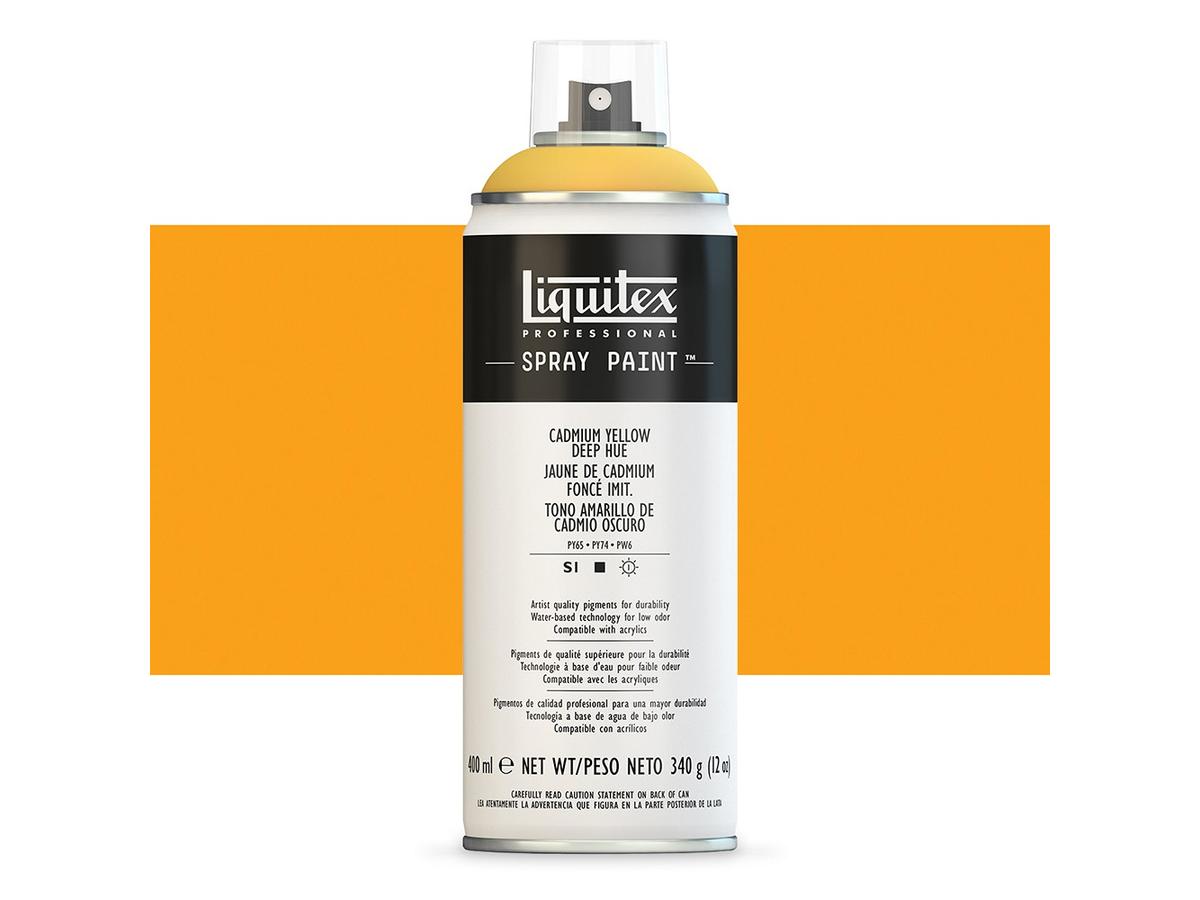 LIQUITEX SPRAY PAINT 400ML CADMIUM YELLOW DEEP HUE 1