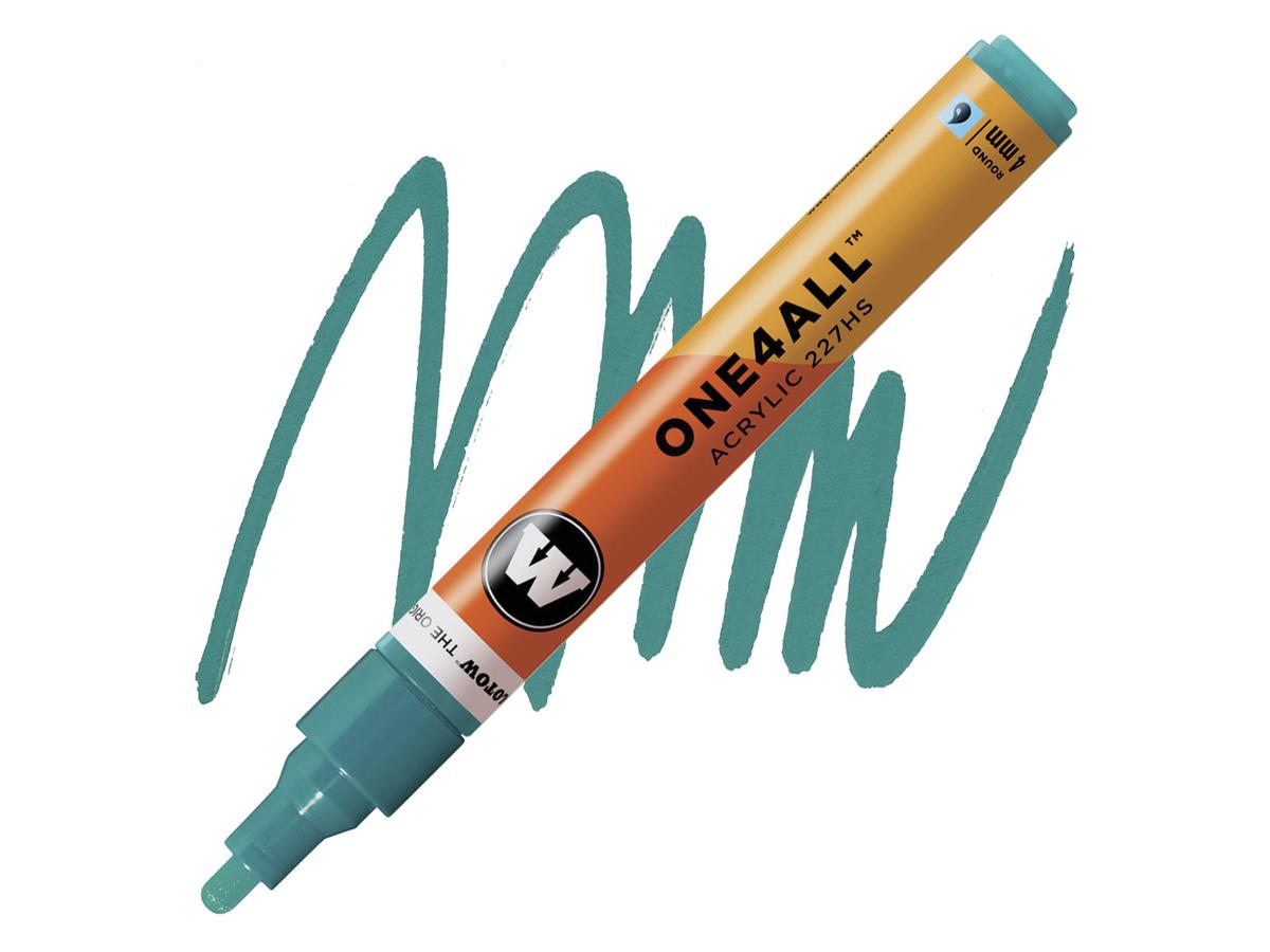 MOLOTOW ONE4ALL MARKER 227HS 206 4MM LAGOON BLUE 1