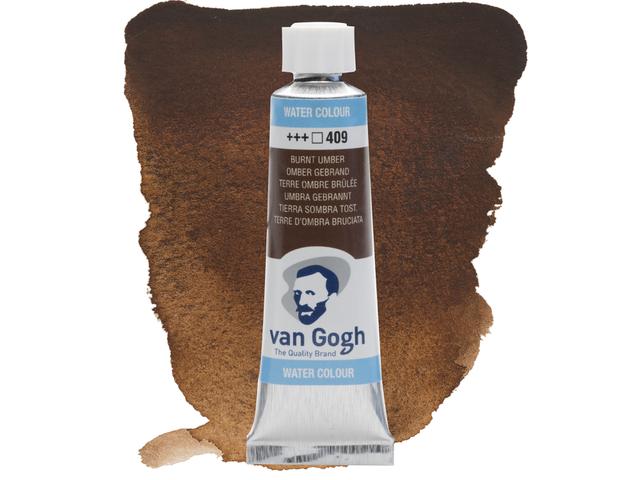 VAN GOGH 10ML AQUARELLFARBE 409 UMBRA GEBRANNT 1
