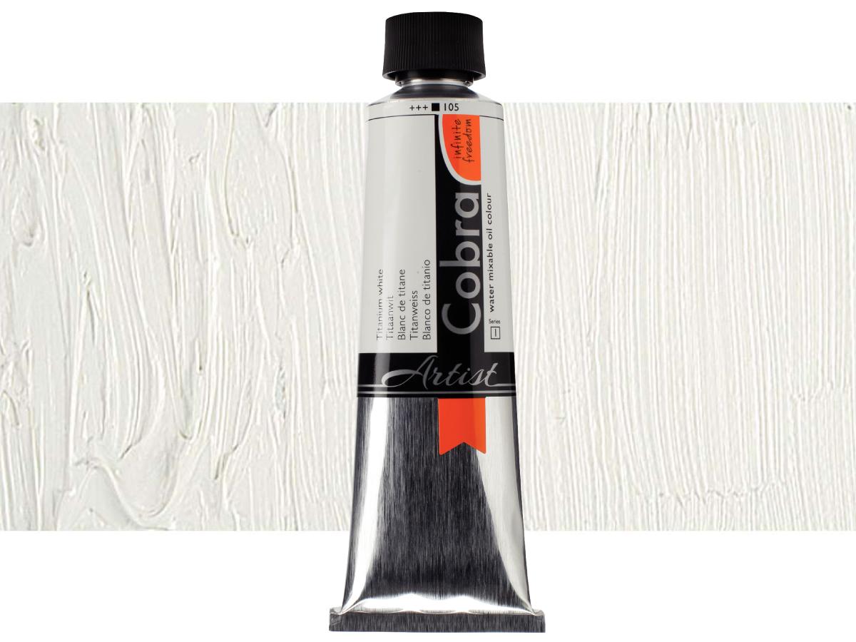 COBRA ARTIST WASSERVERMALBARE ÖLFARBE 150ML 105 TITANWEISS 1