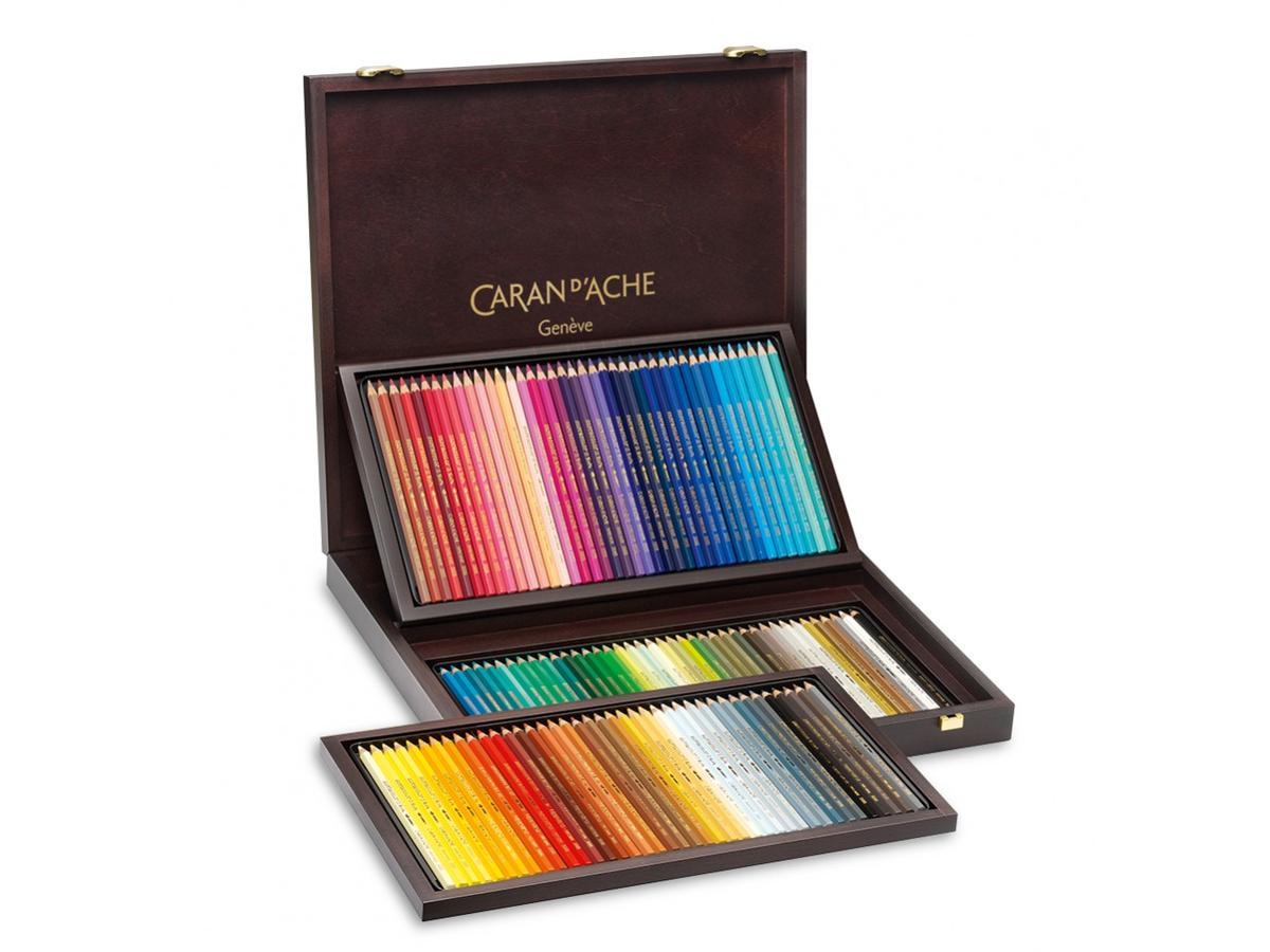 CARAN D'ACHE SUPRACOLOR AQUARELLSTIFTE HOLZKISTE 120X 1