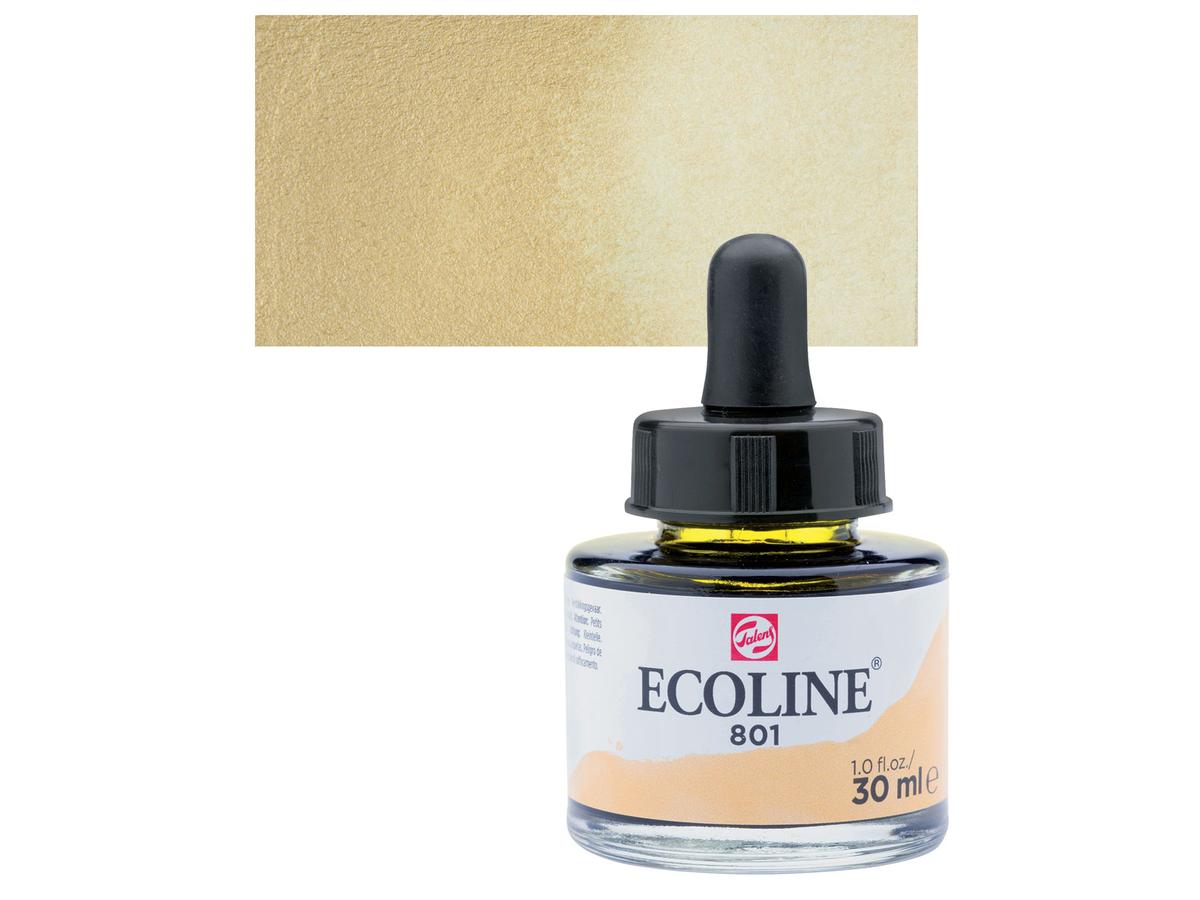 TALENS ECOLINE 30ML METALLIC GOUD 801 1