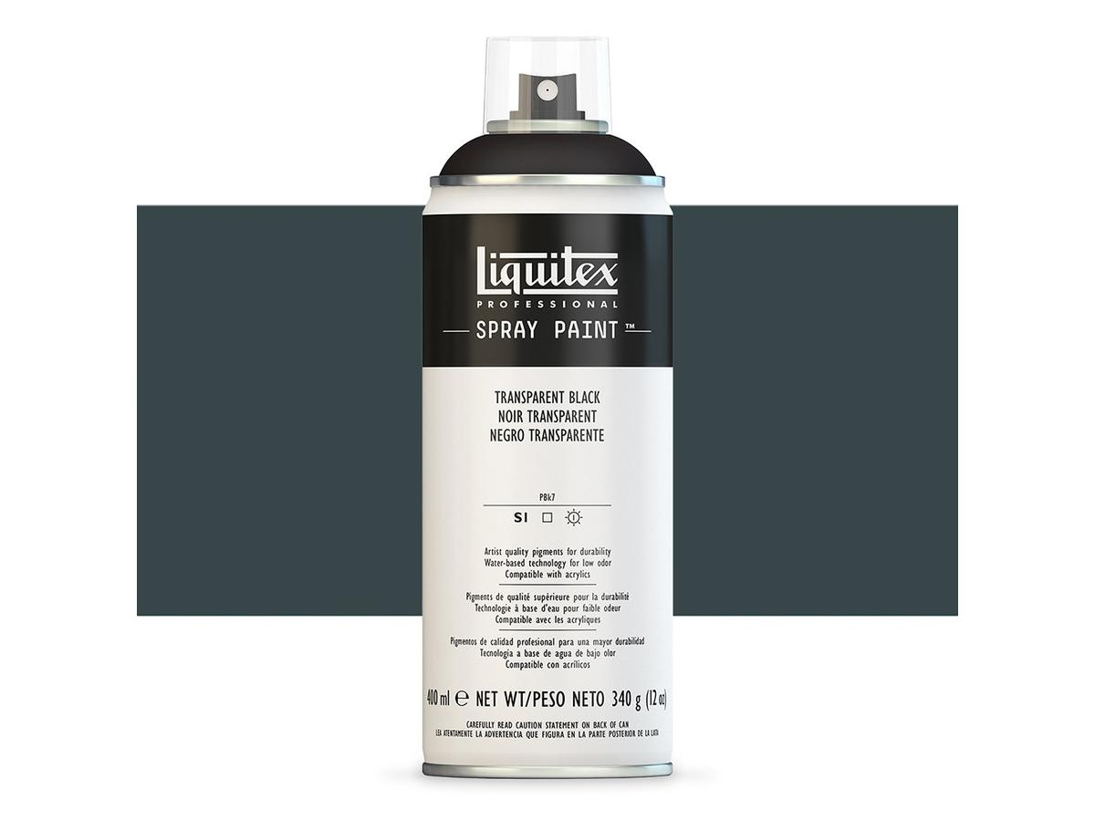 LIQUITEX SPRAY PAINT 400ML TRANSPARENT BLACK 1