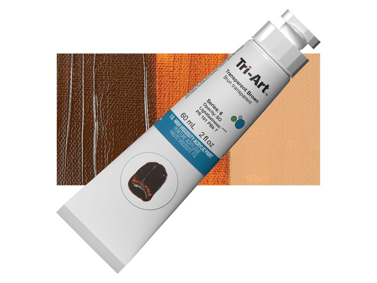 TRI-ART ACRYLFARBE 60ML S6 TRANSPARENTBRAUN 1