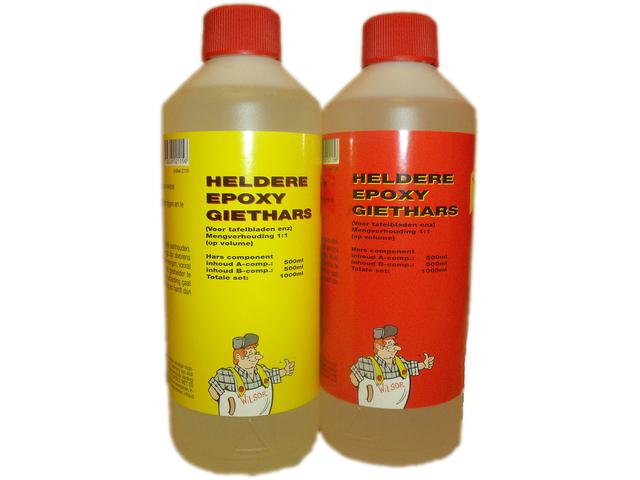 KLARES EPOXY HARZSET 1000 ML (1 TEIL HARZ + 1 TEIL HÄRTER) 1