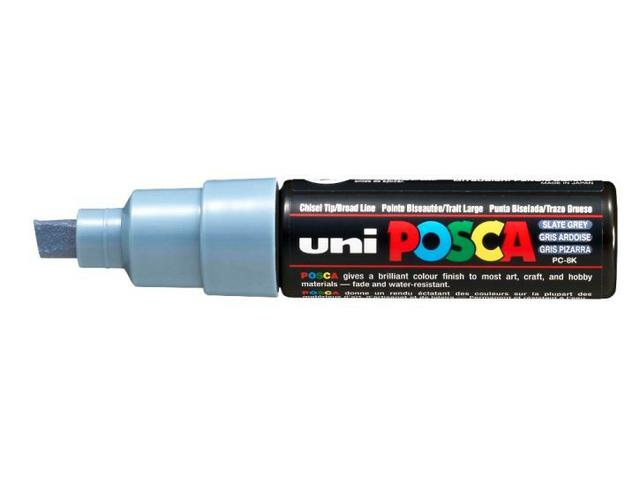 UNI POSCA PC8GA SCHIEFERGRAU BREIT 1
