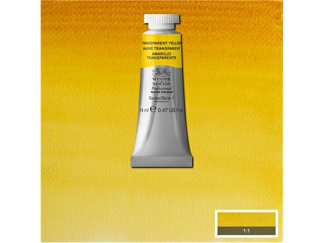 WINSOR & NEWTON AQUARELLFARBE 14ML 653 TRANSPARANT YELLOW 1