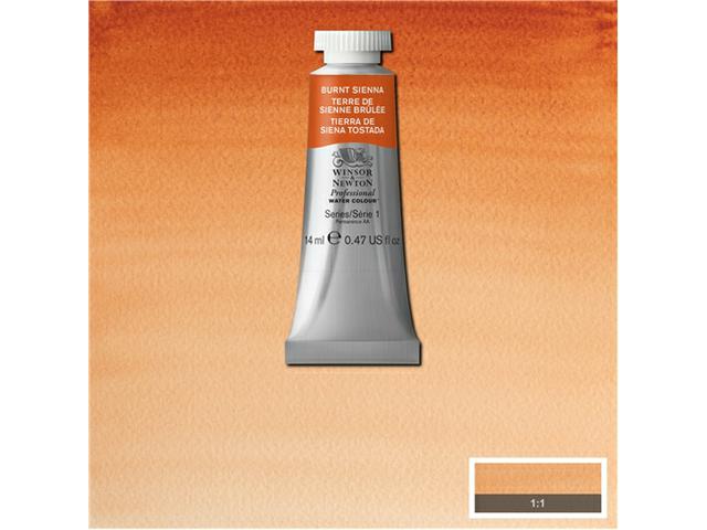 WINSOR & NEWTON AQUARELLFARBE 14ML 074 BURNT SIENNA 1