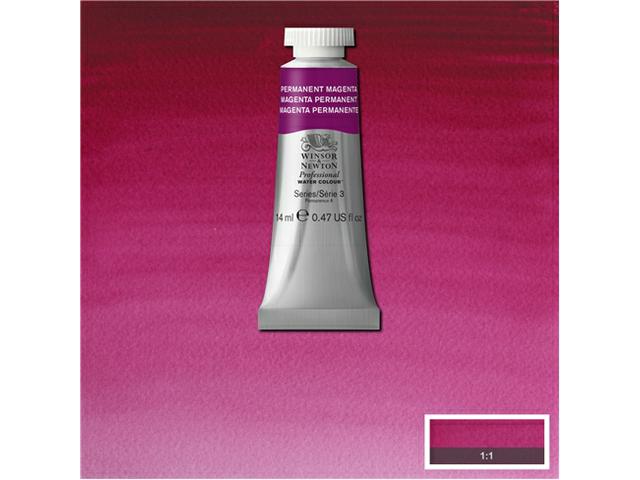 WINSOR & NEWTON AQUARELLFARBE 14ML 489 PERMANENT MAGENTA 1