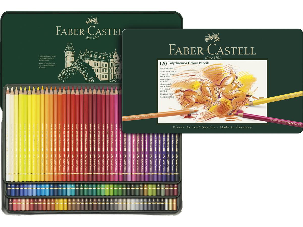 FABER-CASTELL POLYCHROMOS KÜNSTLER-FARBSTIFTE 120 FC-110011 1