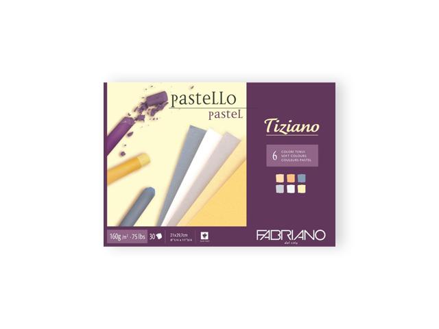 FABRIANO TIZIANO PASTELLBLOCK A4 6FARBEN HELL 160GR 30 BLATT 1